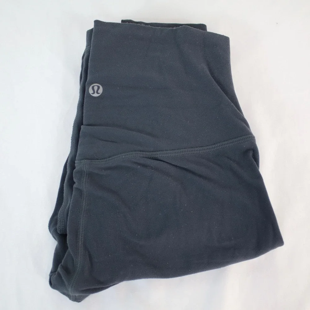 Lululemon Align Dark Gray Leopard Print High‎ Rise Joggers Pants Leggings